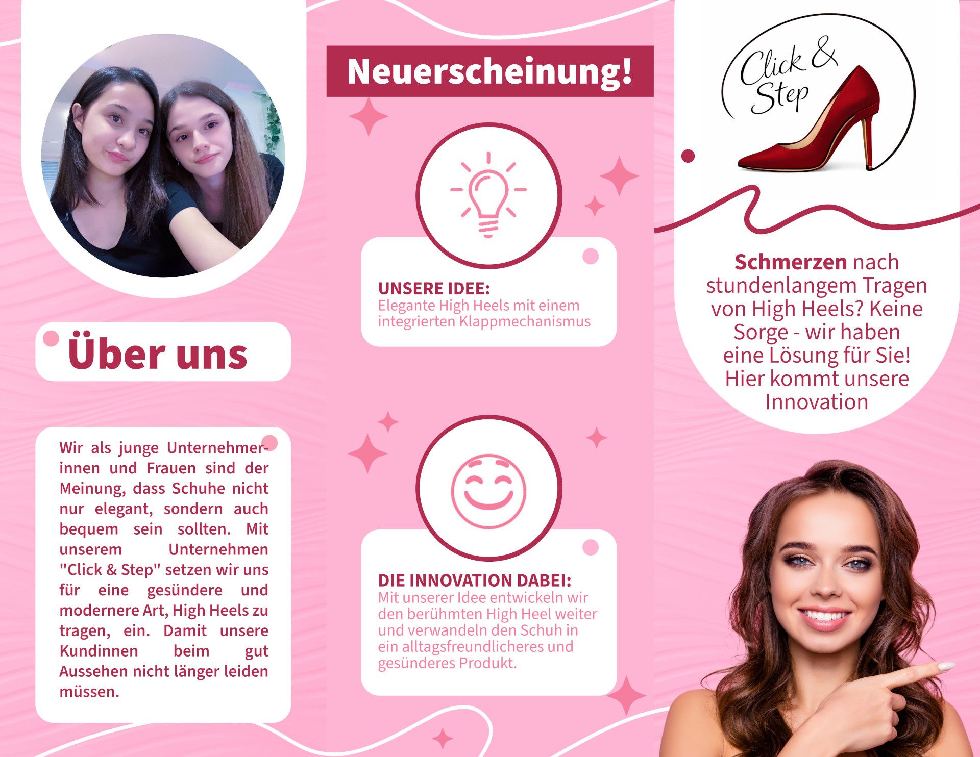 Click und Step Produktflyer