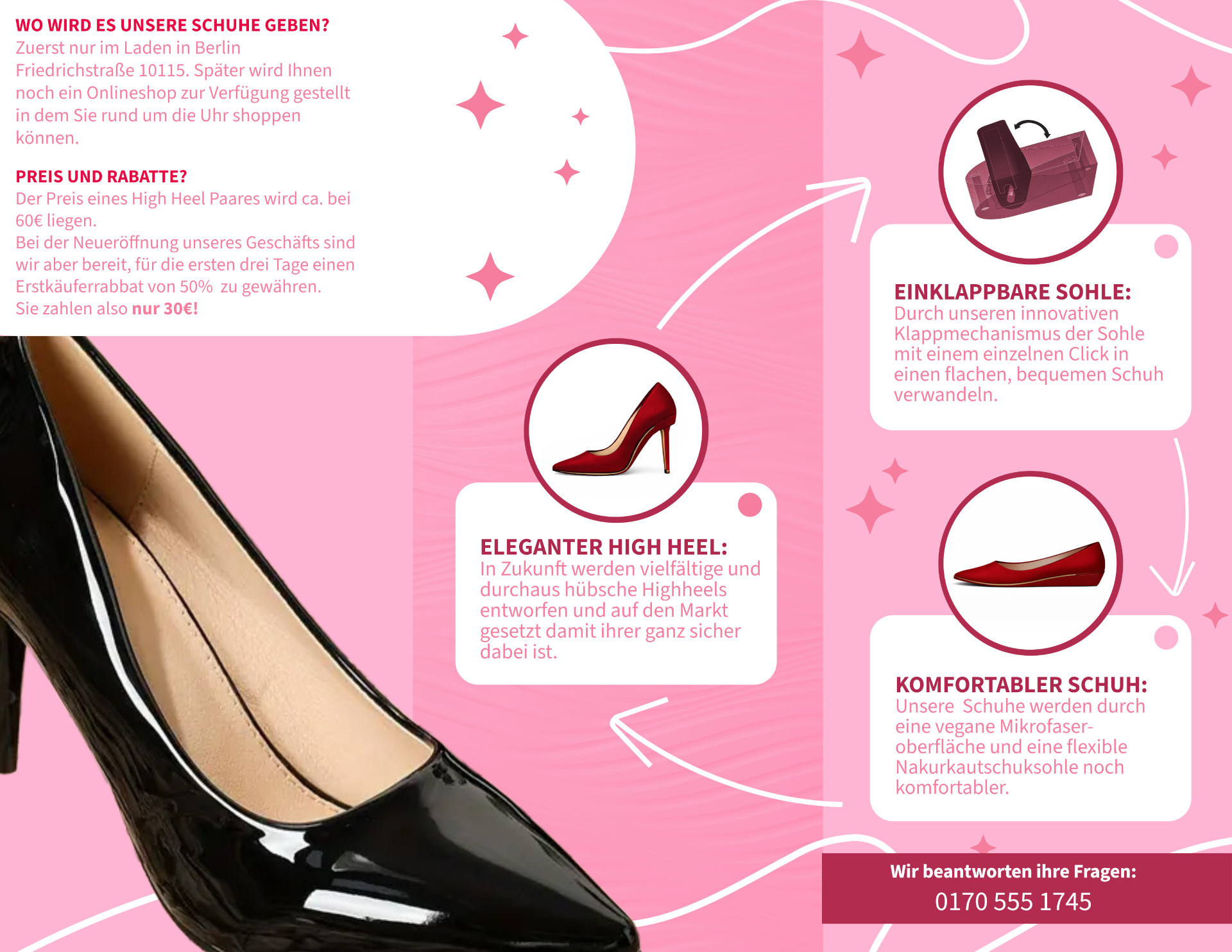 Click und Step Produktflyer